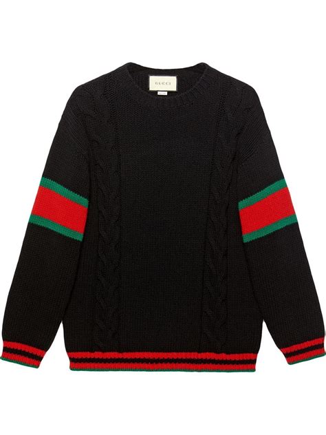 gucci jumper women|Gucci sweater black and red.